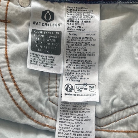 Levis Denim Pencil Skirt with Side Slit - Picture 11 of 11